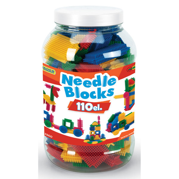 WADER Klocki Jeżyki słoik duży110el 3+ 41960 19605