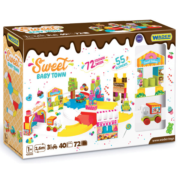 WADER SweetBabyTown-trasa z klockami 42000