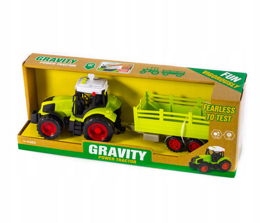 Traktor maszyna rolnicza dźwięk i światło 40cm