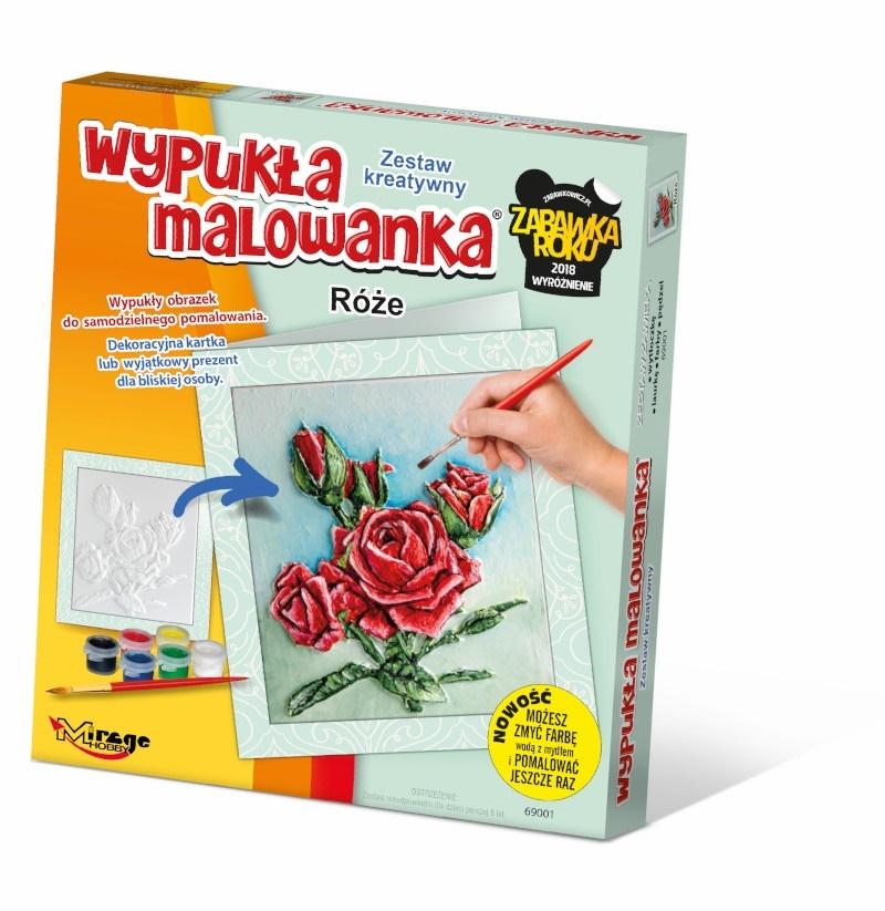 Mirage kwiaty Róże wypukła malowanka 69001