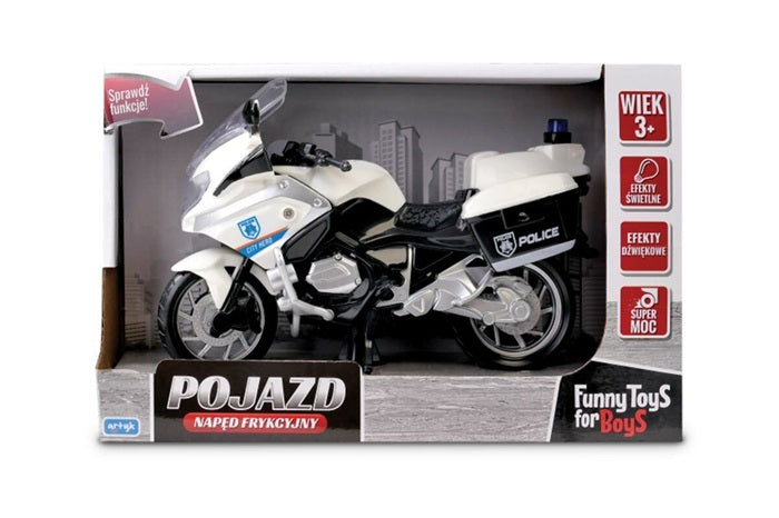 Motocykl z napędem oraz funkcją światła i dźwięku