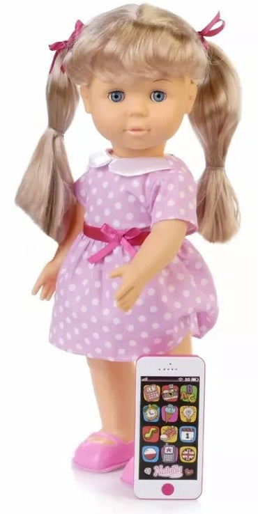 Natalia chodząca ze smartfonem 41cm 143090