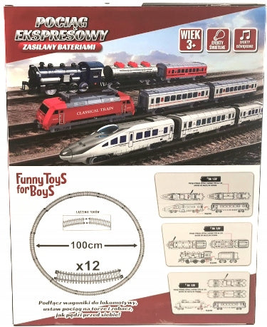 Toys for boys pociąg ekspresowy światło/dźwięk