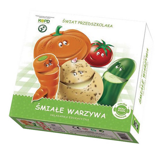 ŚMIAŁE WARZYWA - układanka edukacyjna 03513
