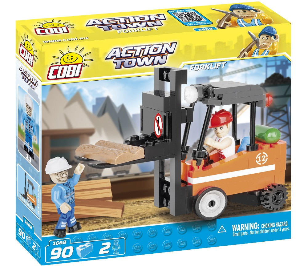COBI ACTION TOWN Wózek widłowy Forklift 90kl 1668