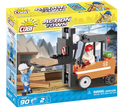 COBI ACTION TOWN Wózek widłowy Forklift 90kl 1668