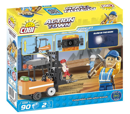 COBI ACTION TOWN Wózek widłowy Forklift 90kl 1668