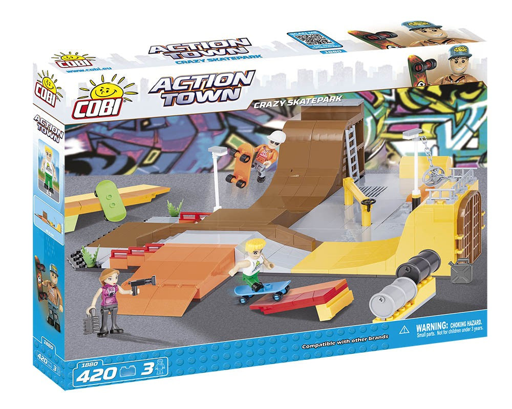 COBI ACTION TOWN Crazy Skatepark 420kl 1880