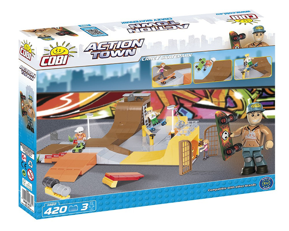 COBI ACTION TOWN Crazy Skatepark 420kl 1880