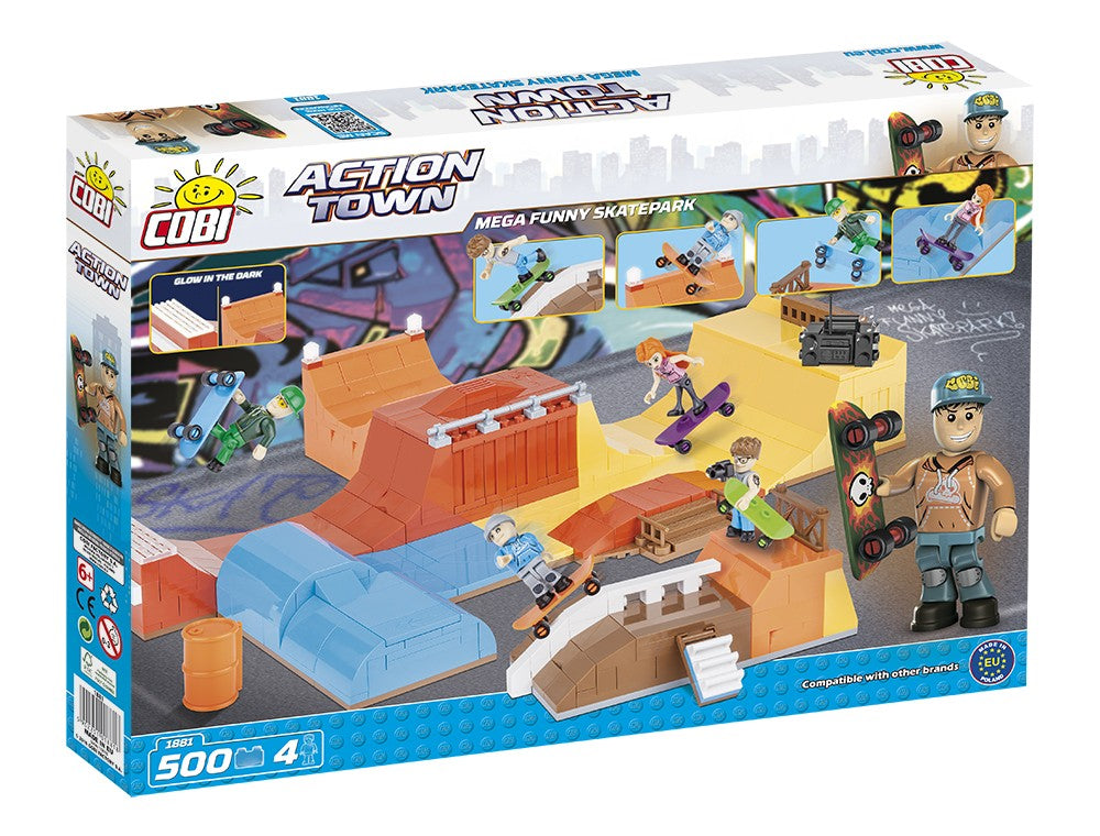 COBI ACTION TOWN Mega funny Skatepark 500kl 1881