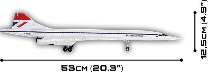 COBI HC samolot Concorde G-BBDG 455kl 1917