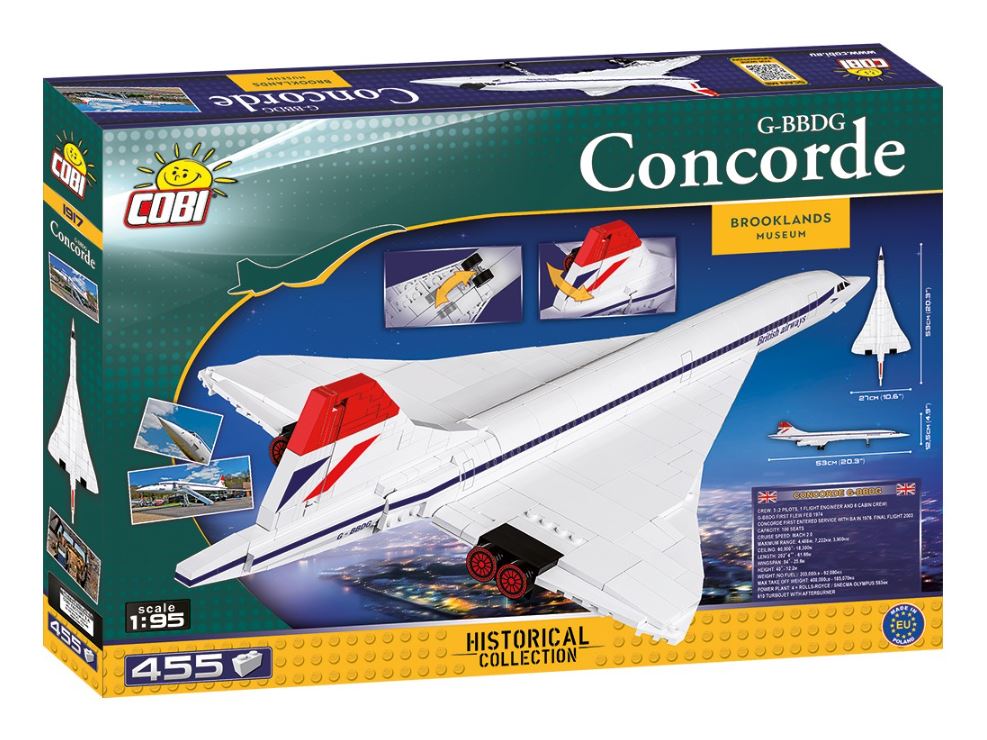 COBI HC samolot Concorde G-BBDG 455kl 1917