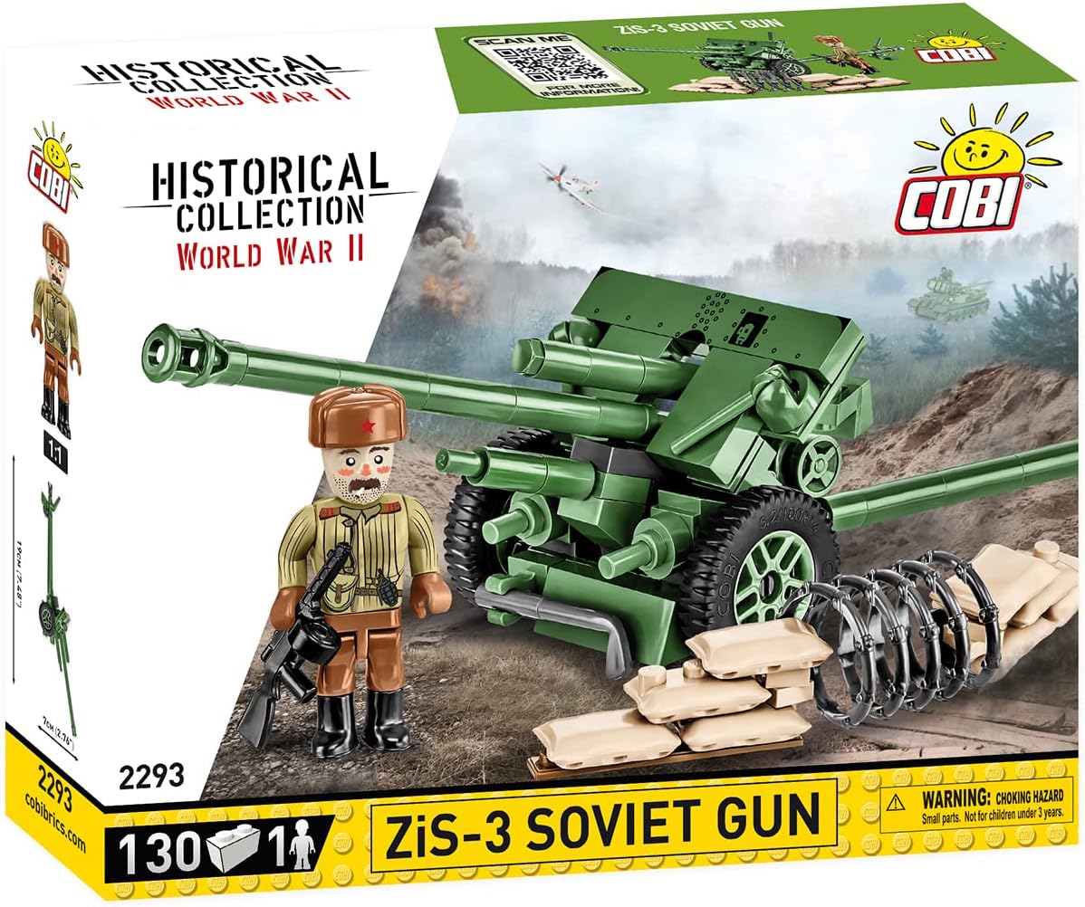 COBI HC WWII ZIS 3-76mm Division Gun 130kl 2293