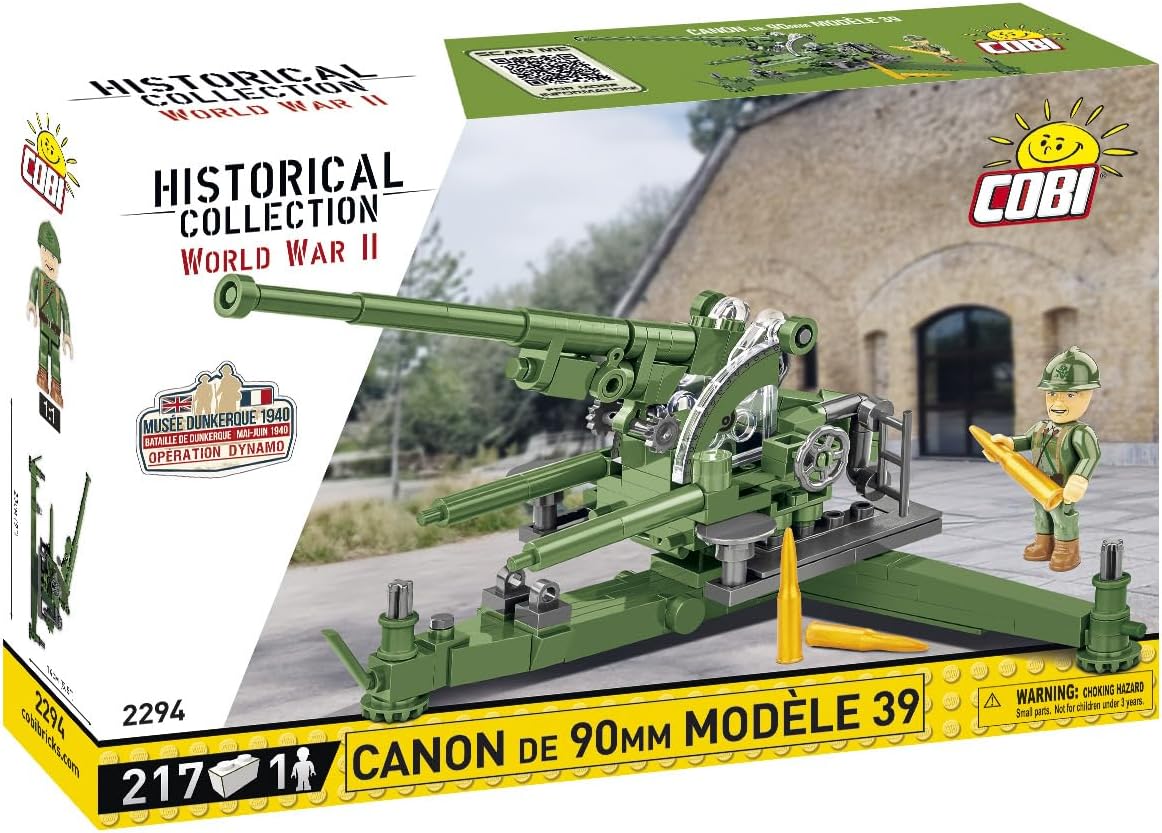 COBI HC WWII French Anti-Aircr.gun 90mm 217kl 2294