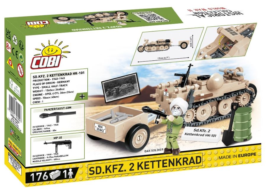 COBI HC WWII S.D. KFZ 2 Kettenkrad 170kl 2401