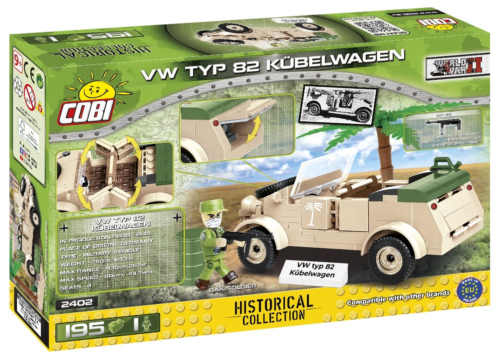 COBI HC WWII VW Type 82 Kubelwagen 195kl 2402