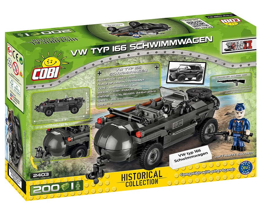 COBI HC WWII VW Type 166 Schwimmwag.200kl 2403