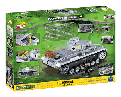 COBI HC WWII PZKPFW III AUSF.E 470kl 2523