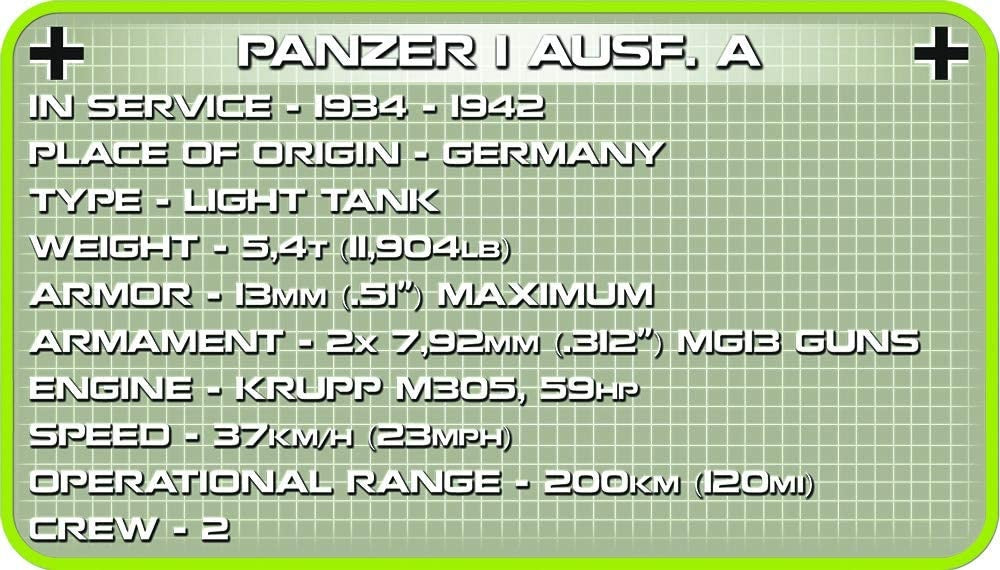 COBI HC WWII SD KFZ101 Panzer Ausf 330kl 2534