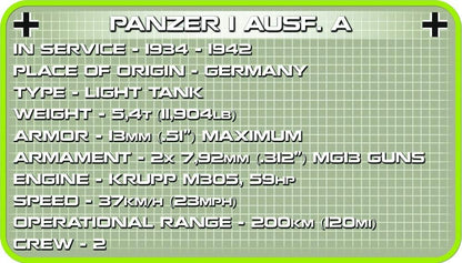 COBI HC WWII SD KFZ101 Panzer Ausf 330kl 2534