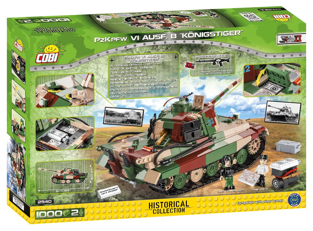 COBI HC WWII PanzerkampfwagenVI Ausf.B 1000kl 2540