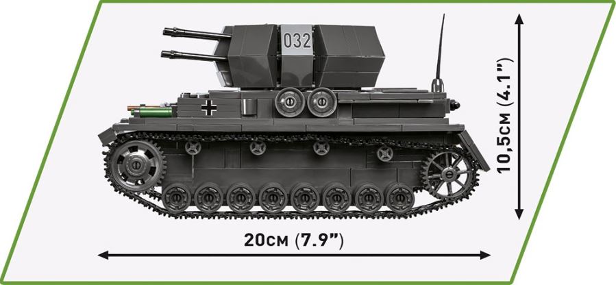 COBI WWII Flakpanzer IV WirbelWind 590kl 2548