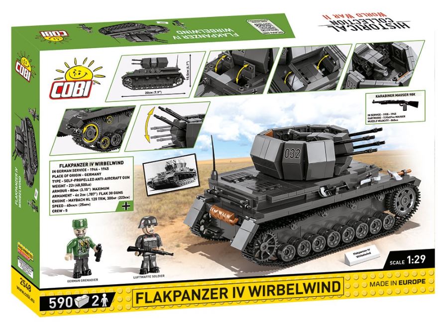 COBI WWII Flakpanzer IV WirbelWind 590kl 2548