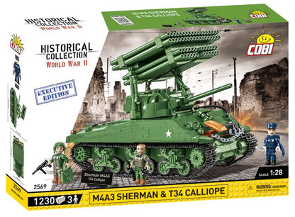 COBI WWII Sherman W/T34 Calliope 1230kl 2569