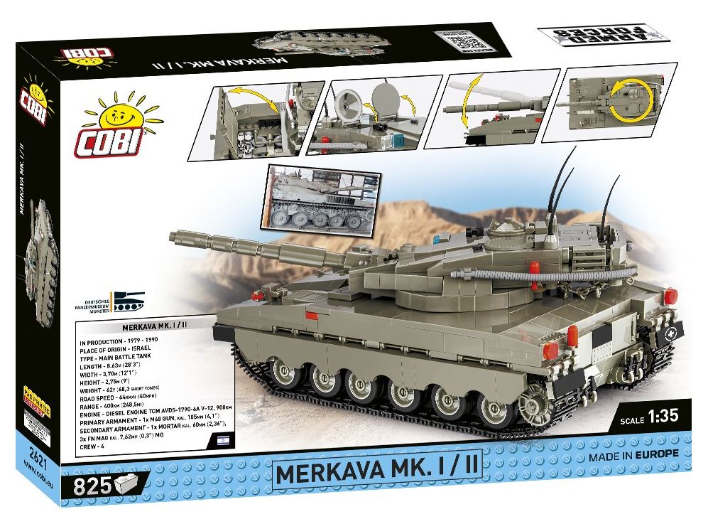 COBI ARMED FORCES czołg Merkava MK.I 825kl 2621