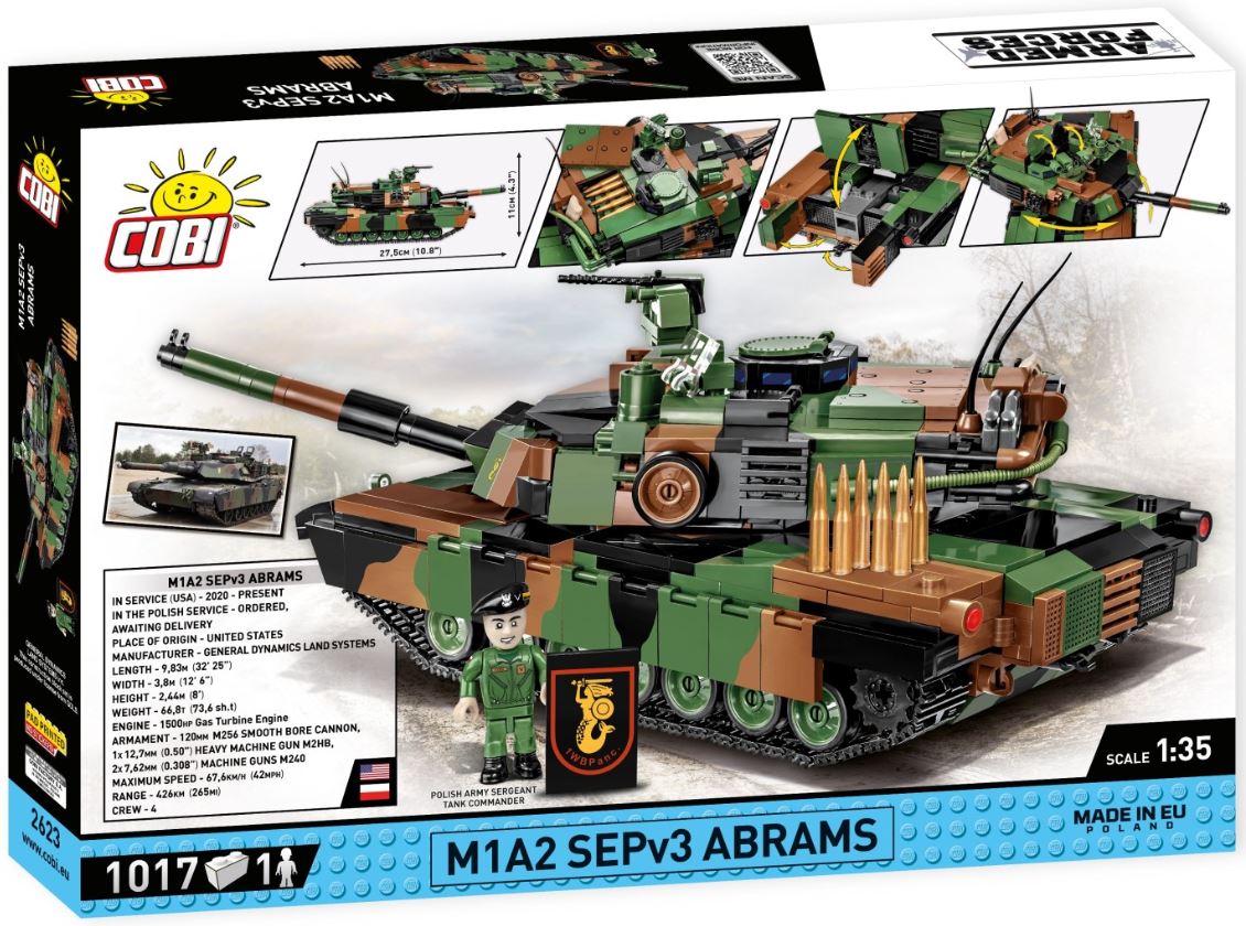 COBI ARMED FORCES M1A2 SEPV3 Abrams 1017kl 2623