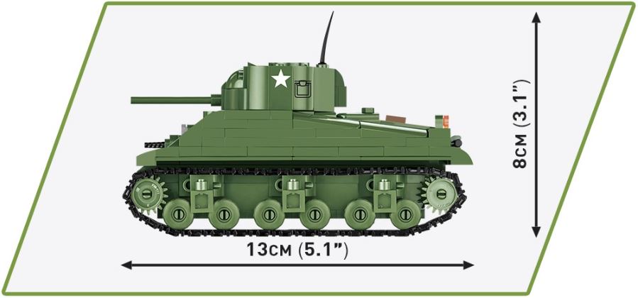 COBI HC WWII M4A1 Sherman 312kl 2715
