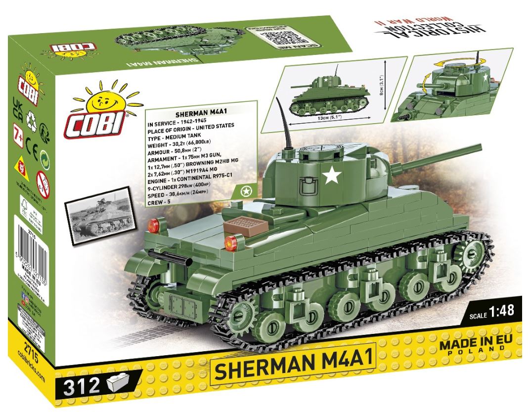 COBI HC WWII M4A1 Sherman 312kl 2715