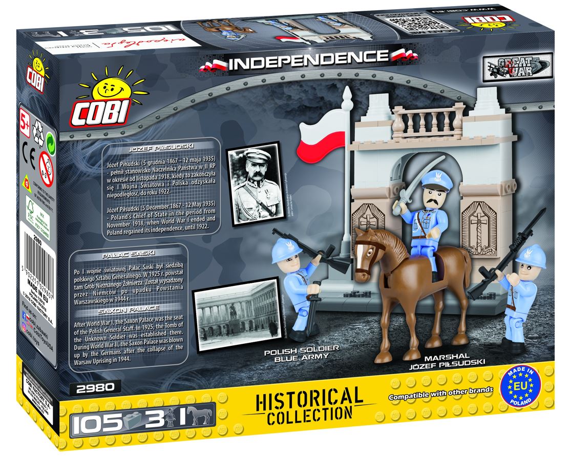 COBI KOLEKCJA HISTORYCZNA J.Piłsudski 105kl 2980