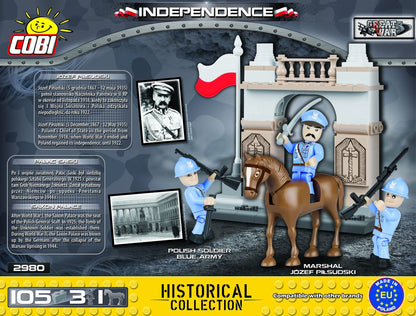 COBI KOLEKCJA HISTORYCZNA J.Piłsudski 105kl 2980