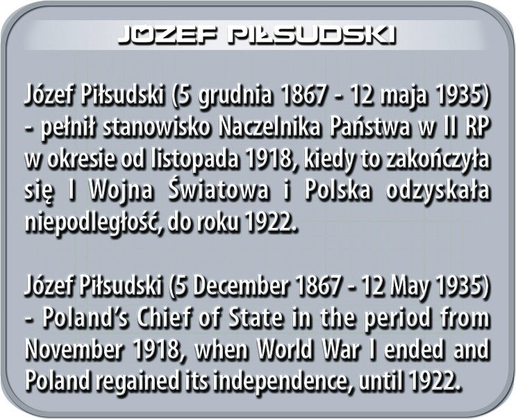 COBI KOLEKCJA HISTORYCZNA J.Piłsudski 105kl 2980