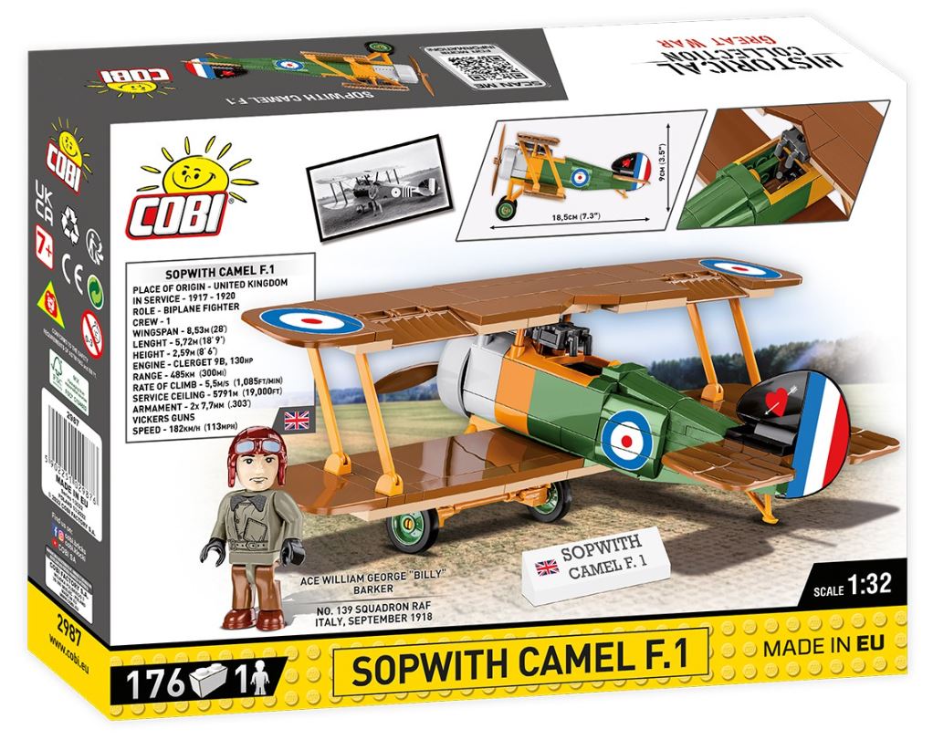 COBI HC GREAT WAR Sopwith.F.1 Camel 176kl 2987