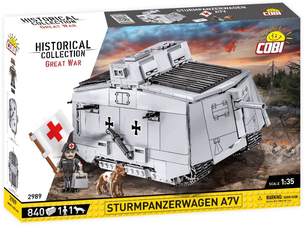 COBI HC WAR Sturmpanzerwagen A7V 833kl 2989