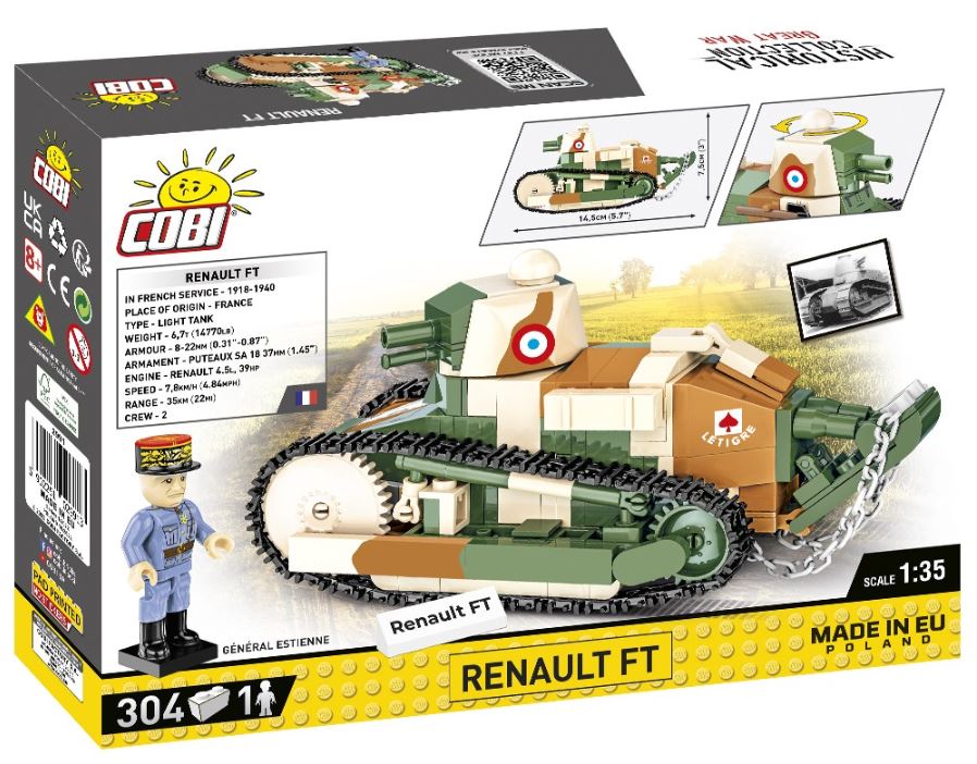 COBI HC GREAT WAR Renault FT 304kl 2991