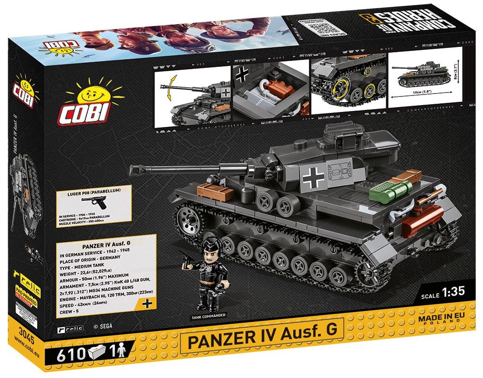 COBI COH czołg Panzer IV Ausf.G 610 kl 3045