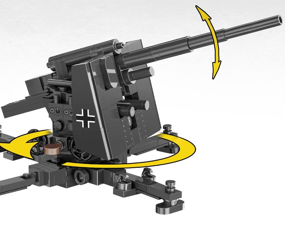 COBI COH działo 8,8cm+akcesoria 225 kl 3047