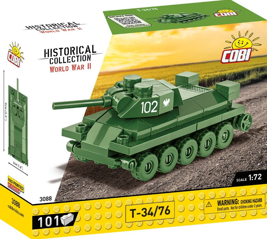Historical collection hc wwii czołg t-34/76 101 elementów