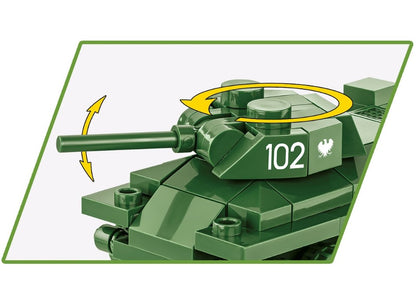 Historical collection hc wwii czołg t-34/76 101 elementów