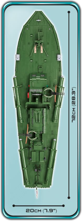 COBI WWII PatrolTorpedoBoat PT109 3726kl 4825