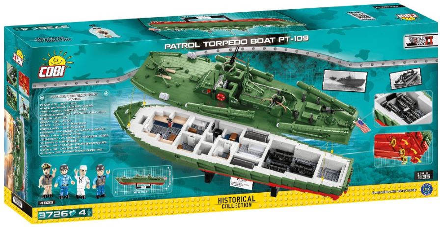 COBI WWII PatrolTorpedoBoat PT109 3726kl 4825