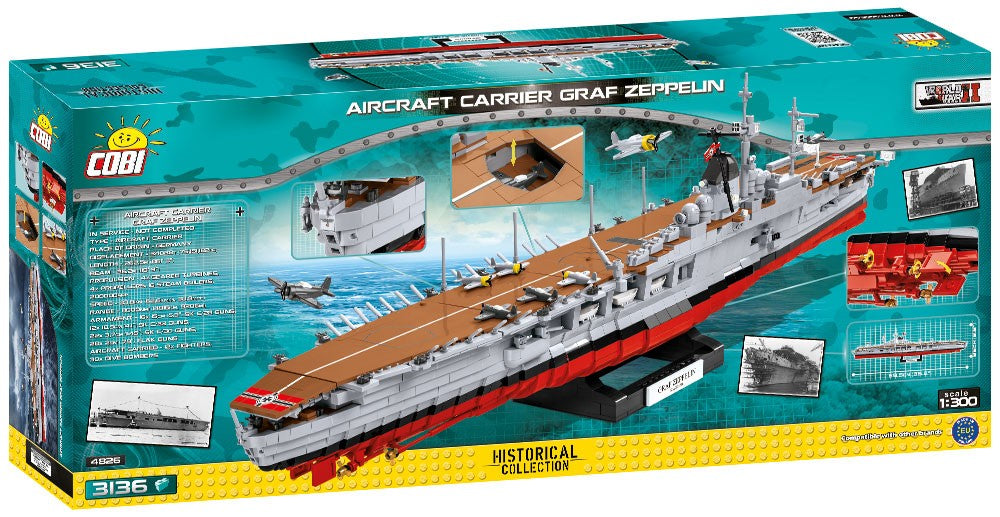 COBI HC WWII AirCraftCarrier GrafZepp.3136kl 4826