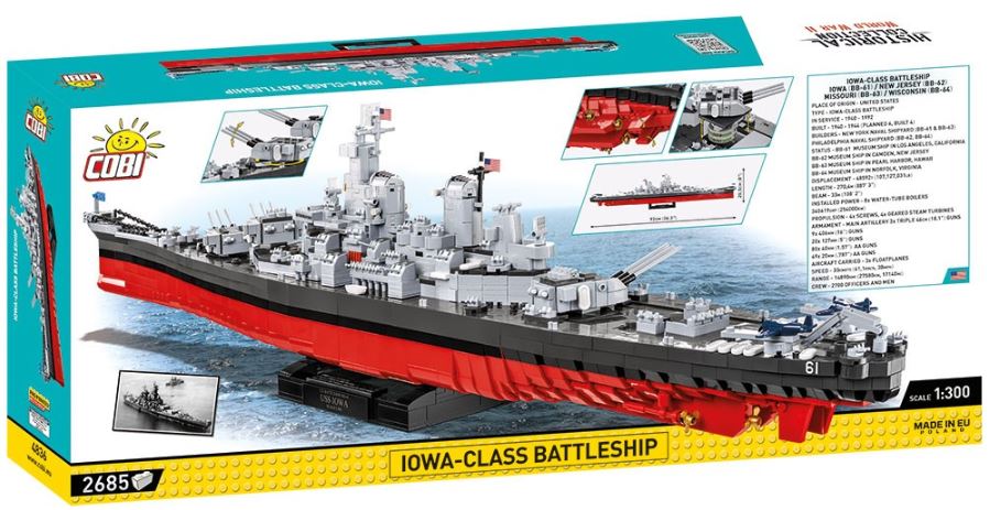 COBI HC WWII Iowa-Class Battleship Ex.Ed 2685