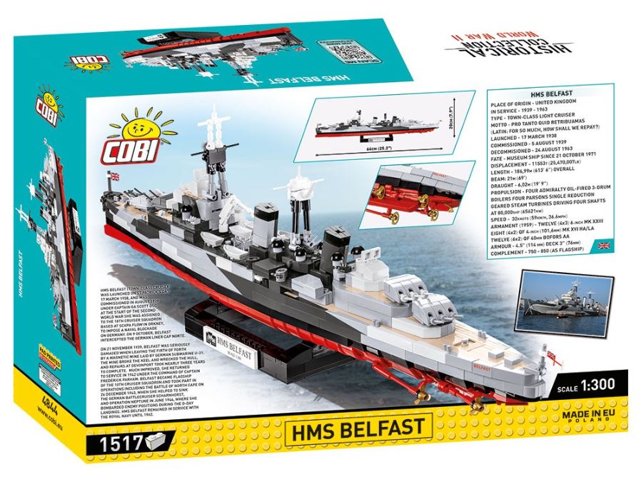 COBI HC WWII HMS Belfast IWM 1517kl 4844