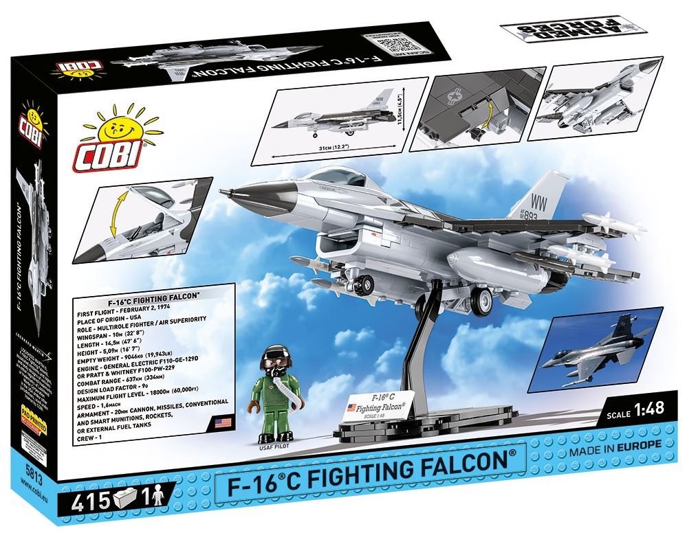 COBI ARMED FORCES F-16C Fighting Falcon 415kl 5813