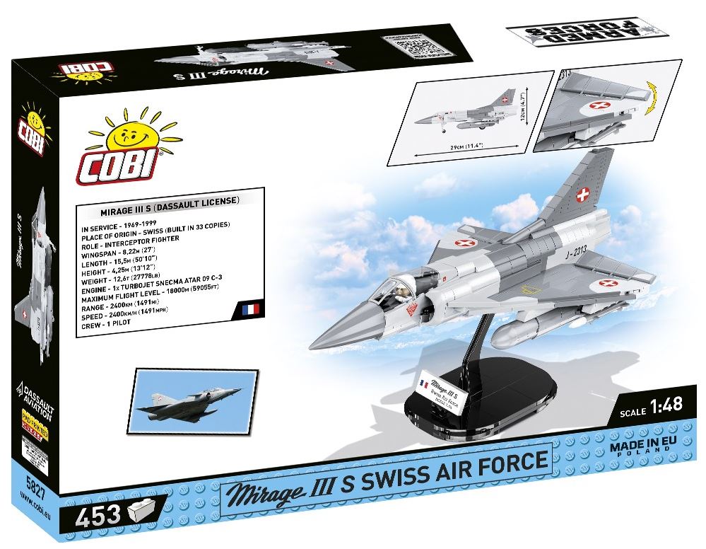 COBI ARMED FORCES Mirage S SwissAir453 5827