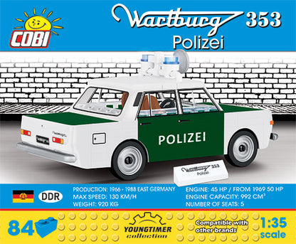 COBI CARS Wartburg 353 Polizei 84kl 24558